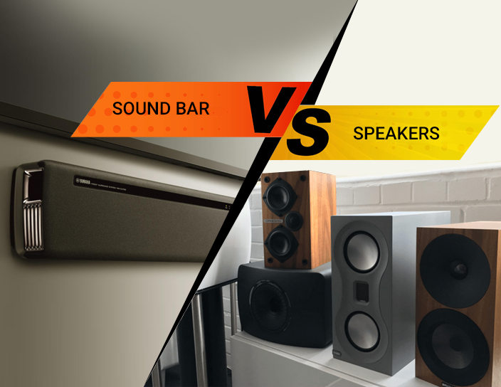 Comparing soundbars and ceiling speakers