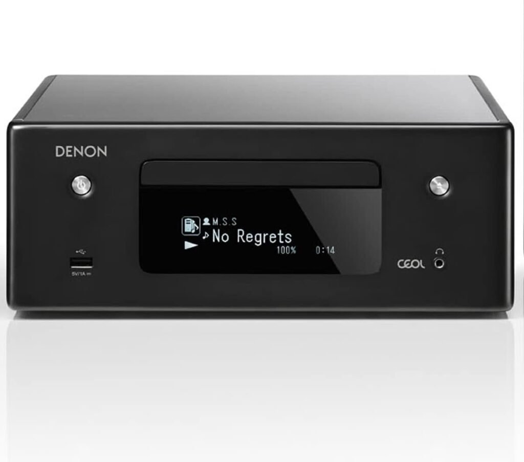 Denon Bluetooth Receiver RCD-N10, with Integrated CD Player, AM/FM Tuner,  Wi-Fi, for Smaller Rooms and Houses, Amazon Alexa Compatibility, Supports TV  More (Discontinued by Manufacturer)